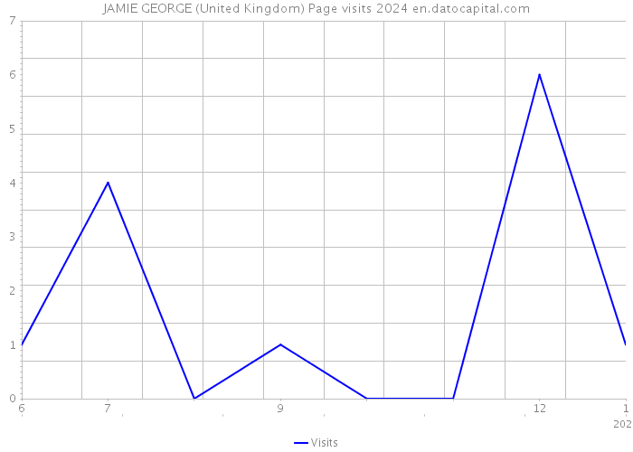 JAMIE GEORGE (United Kingdom) Page visits 2024 