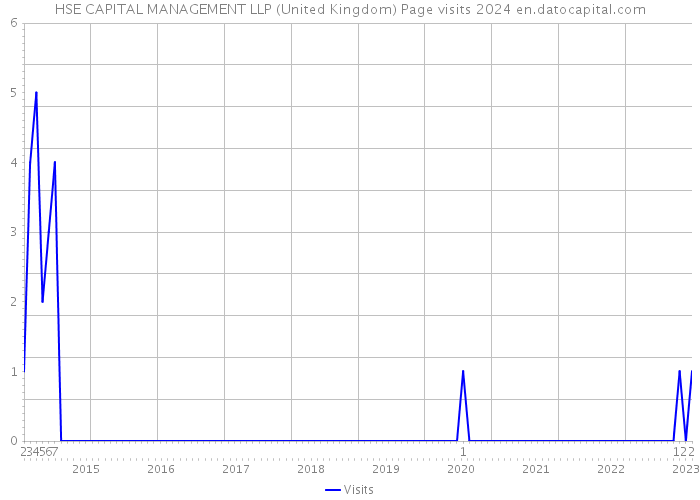 HSE CAPITAL MANAGEMENT LLP (United Kingdom) Page visits 2024 