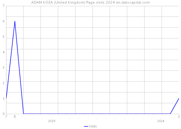 ADAM KOZA (United Kingdom) Page visits 2024 
