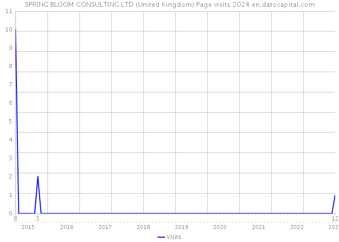 SPRING BLOOM CONSULTING LTD (United Kingdom) Page visits 2024 