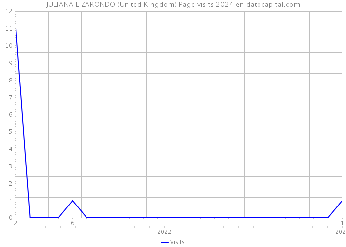 JULIANA LIZARONDO (United Kingdom) Page visits 2024 