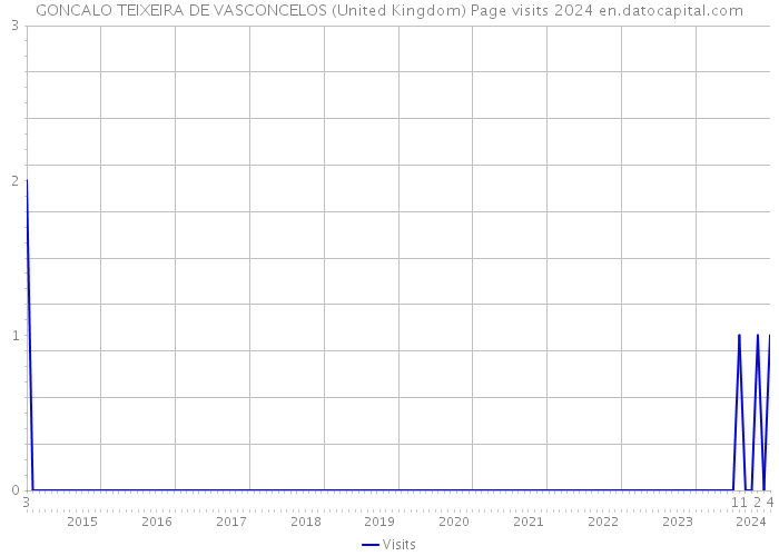 GONCALO TEIXEIRA DE VASCONCELOS (United Kingdom) Page visits 2024 