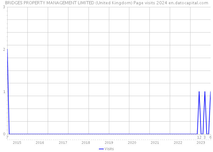 BRIDGES PROPERTY MANAGEMENT LIMITED (United Kingdom) Page visits 2024 