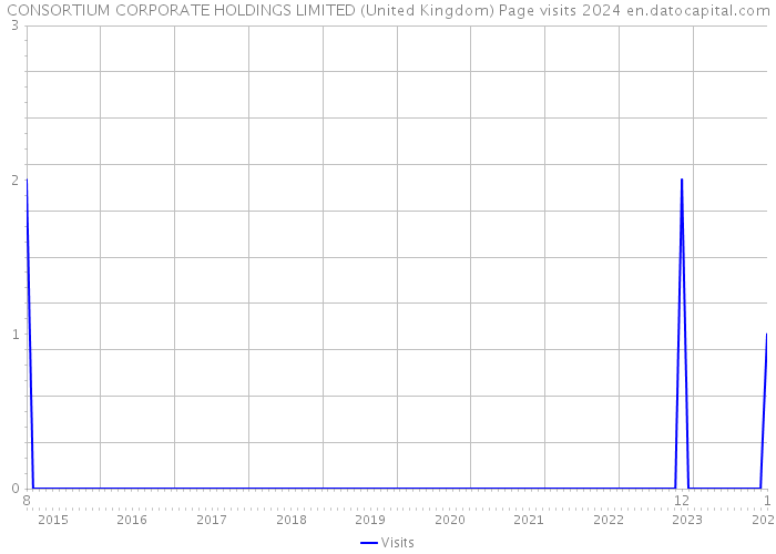 CONSORTIUM CORPORATE HOLDINGS LIMITED (United Kingdom) Page visits 2024 