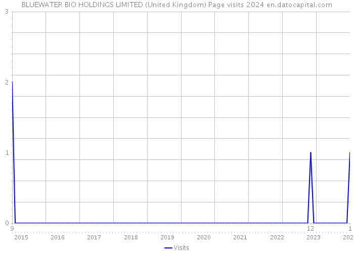 BLUEWATER BIO HOLDINGS LIMITED (United Kingdom) Page visits 2024 