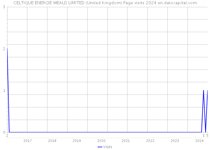 CELTIQUE ENERGIE WEALD LIMITED (United Kingdom) Page visits 2024 