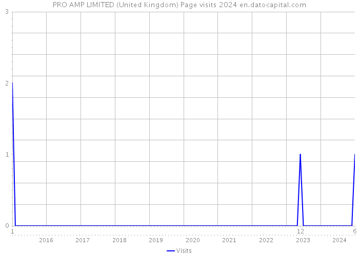 PRO AMP LIMITED (United Kingdom) Page visits 2024 