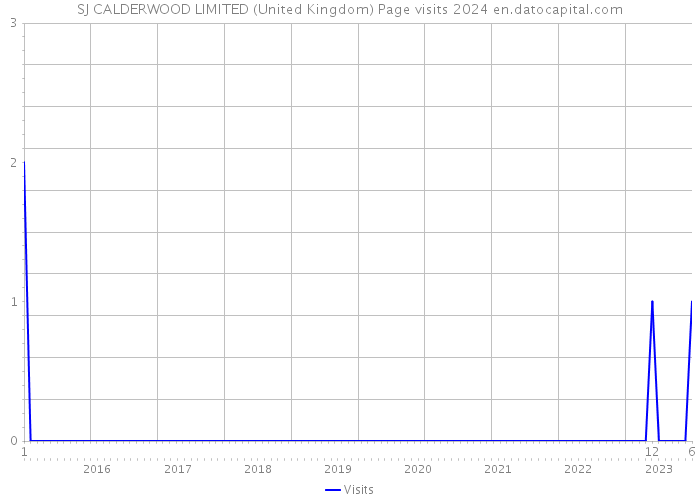 SJ CALDERWOOD LIMITED (United Kingdom) Page visits 2024 