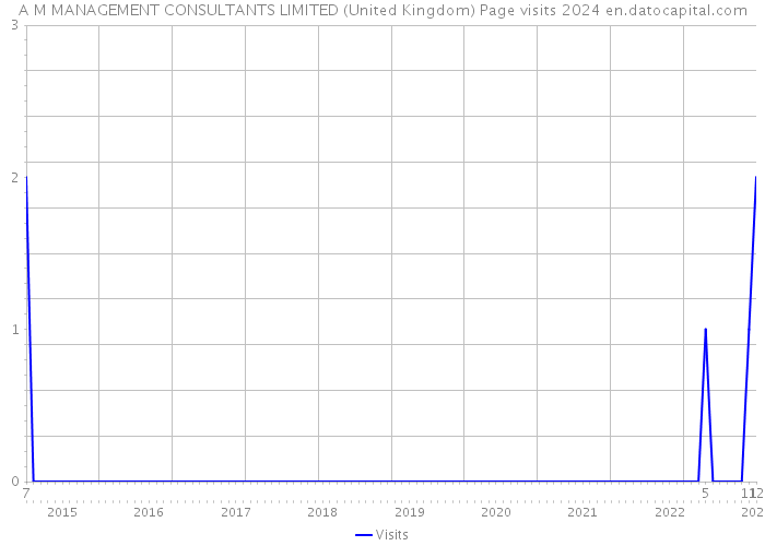 A M MANAGEMENT CONSULTANTS LIMITED (United Kingdom) Page visits 2024 