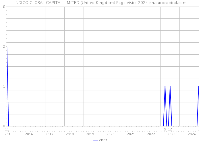 INDIGO GLOBAL CAPITAL LIMITED (United Kingdom) Page visits 2024 