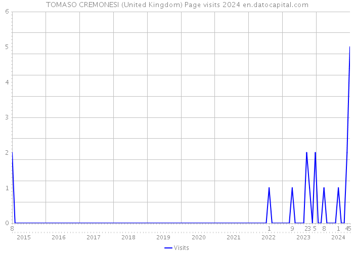 TOMASO CREMONESI (United Kingdom) Page visits 2024 