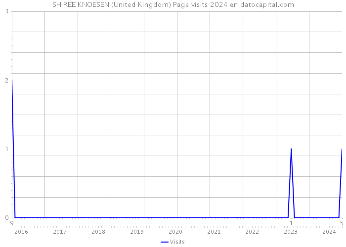 SHIREE KNOESEN (United Kingdom) Page visits 2024 
