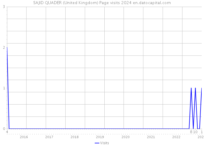 SAJID QUADER (United Kingdom) Page visits 2024 