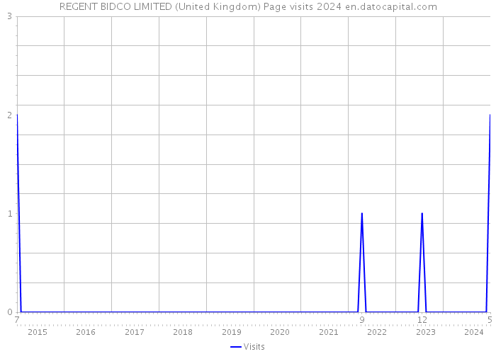 REGENT BIDCO LIMITED (United Kingdom) Page visits 2024 