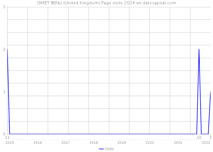 ISMET BENLI (United Kingdom) Page visits 2024 
