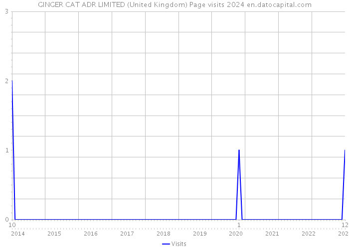 GINGER CAT ADR LIMITED (United Kingdom) Page visits 2024 