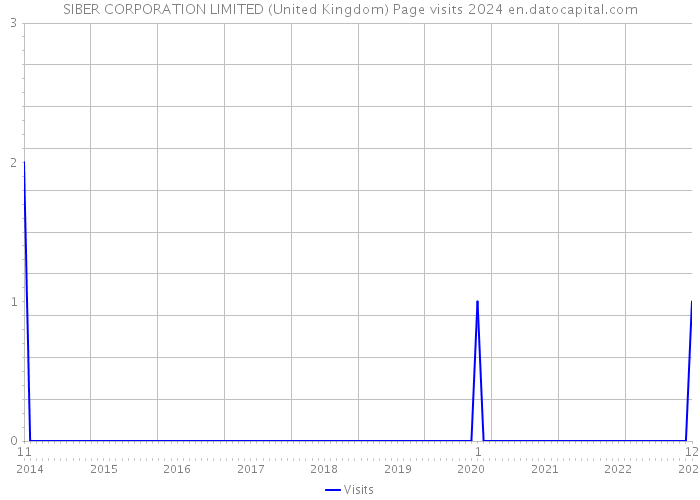 SIBER CORPORATION LIMITED (United Kingdom) Page visits 2024 