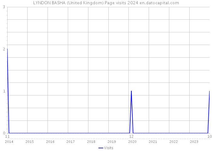LYNDON BASHA (United Kingdom) Page visits 2024 