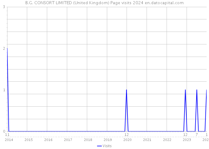 B.G. CONSORT LIMITED (United Kingdom) Page visits 2024 