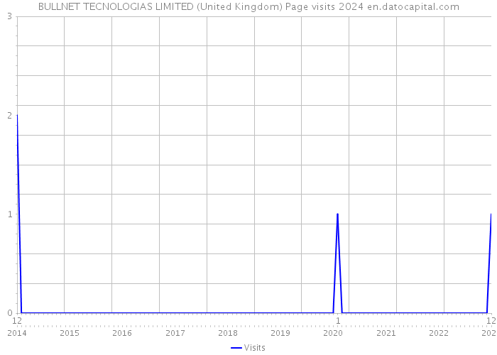BULLNET TECNOLOGIAS LIMITED (United Kingdom) Page visits 2024 
