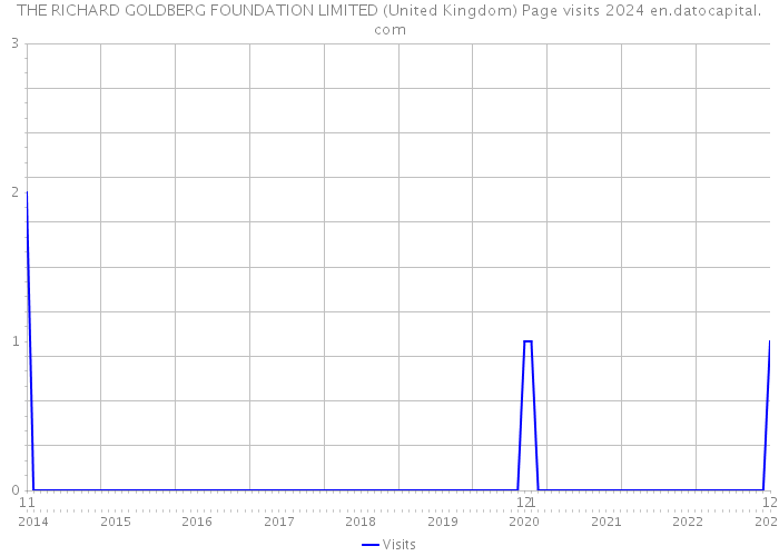 THE RICHARD GOLDBERG FOUNDATION LIMITED (United Kingdom) Page visits 2024 