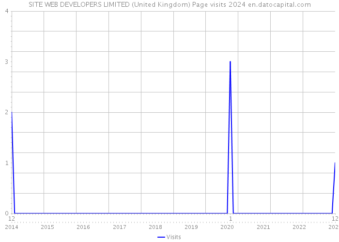 SITE WEB DEVELOPERS LIMITED (United Kingdom) Page visits 2024 