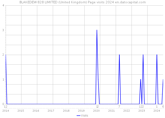 BLAKEDEW 828 LIMITED (United Kingdom) Page visits 2024 