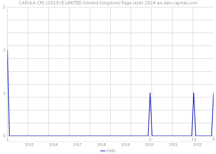 CAPULA CPL (2013) E LIMITED (United Kingdom) Page visits 2024 