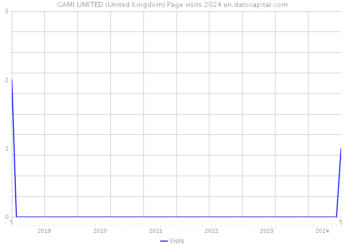 GAMI LIMITED (United Kingdom) Page visits 2024 
