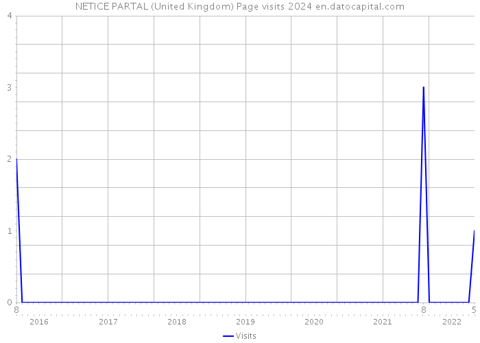 NETICE PARTAL (United Kingdom) Page visits 2024 