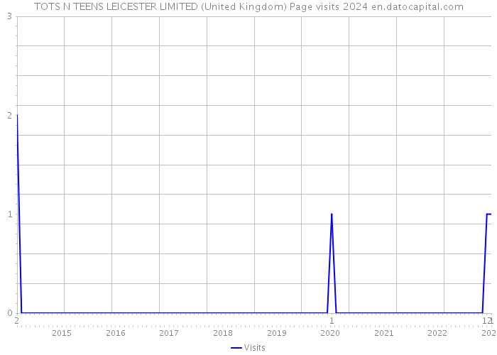 TOTS N TEENS LEICESTER LIMITED (United Kingdom) Page visits 2024 
