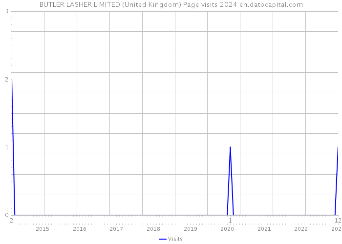 BUTLER LASHER LIMITED (United Kingdom) Page visits 2024 