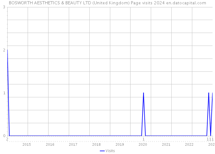 BOSWORTH AESTHETICS & BEAUTY LTD (United Kingdom) Page visits 2024 