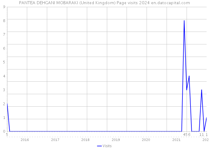PANTEA DEHGANI MOBARAKI (United Kingdom) Page visits 2024 