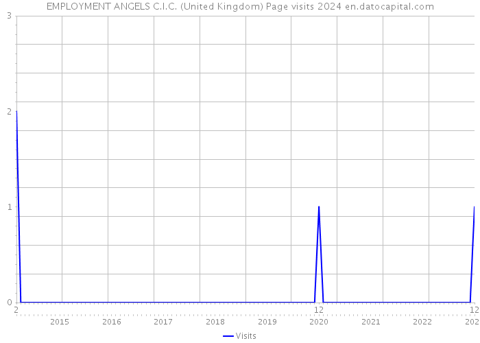 EMPLOYMENT ANGELS C.I.C. (United Kingdom) Page visits 2024 