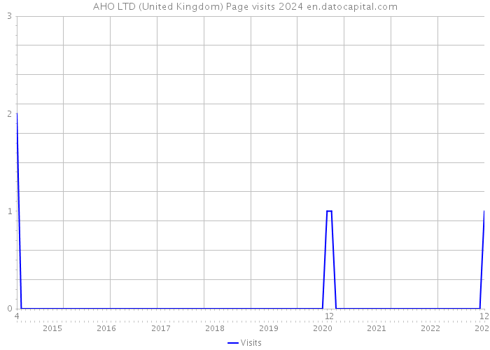 AHO LTD (United Kingdom) Page visits 2024 