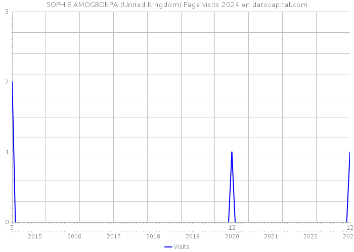 SOPHIE AMOGBOKPA (United Kingdom) Page visits 2024 