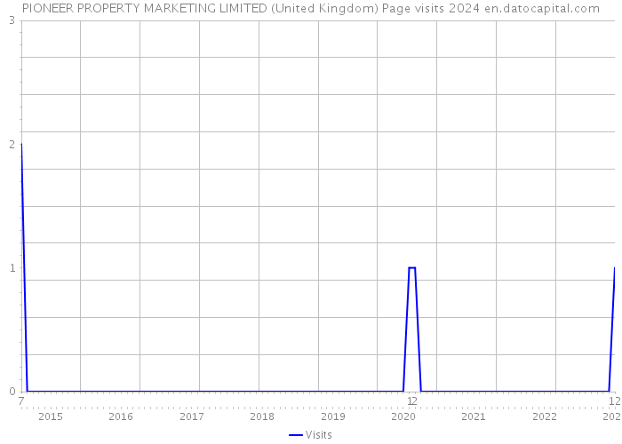 PIONEER PROPERTY MARKETING LIMITED (United Kingdom) Page visits 2024 