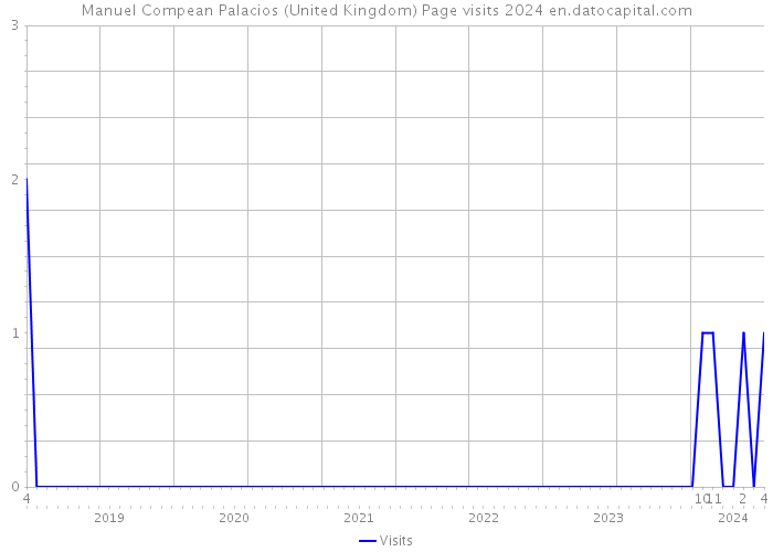 Manuel Compean Palacios (United Kingdom) Page visits 2024 