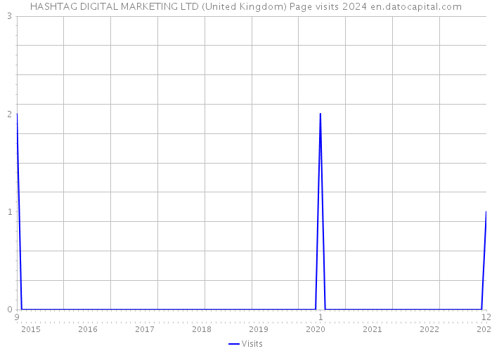 HASHTAG DIGITAL MARKETING LTD (United Kingdom) Page visits 2024 