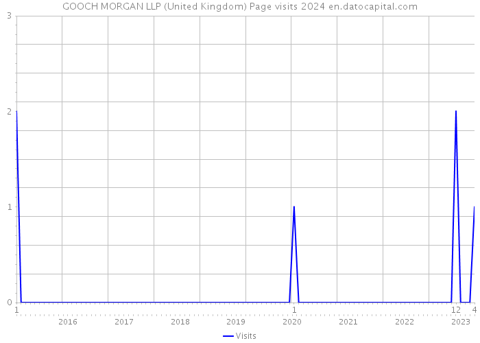 GOOCH MORGAN LLP (United Kingdom) Page visits 2024 