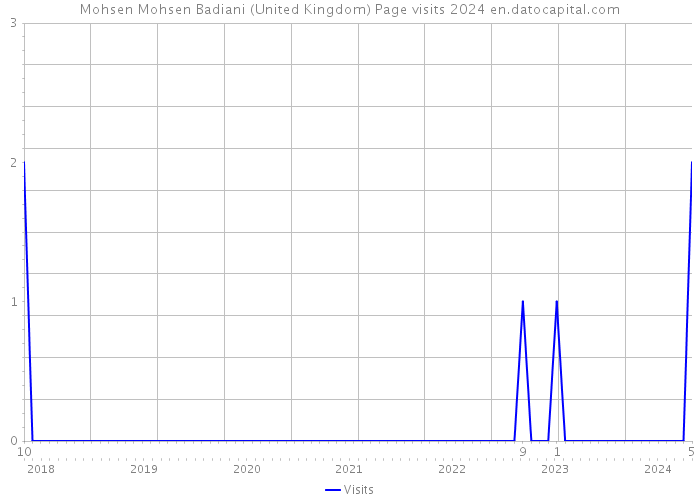 Mohsen Mohsen Badiani (United Kingdom) Page visits 2024 