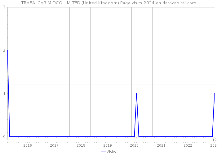 TRAFALGAR MIDCO LIMITED (United Kingdom) Page visits 2024 