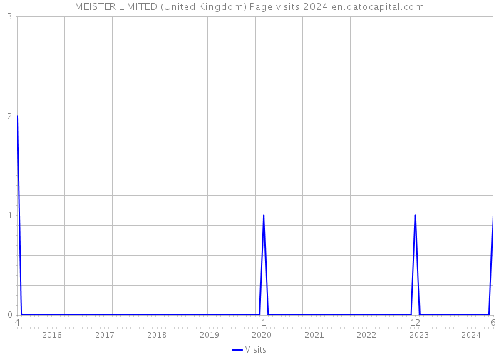 MEISTER LIMITED (United Kingdom) Page visits 2024 