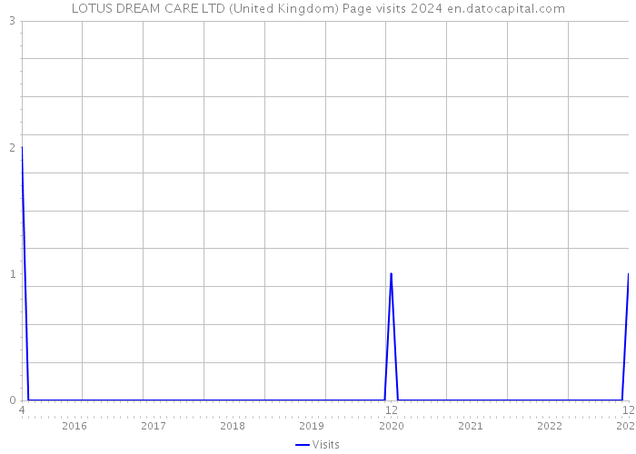 LOTUS DREAM CARE LTD (United Kingdom) Page visits 2024 