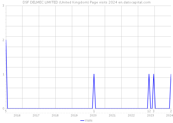 DSF DELMEC LIMITED (United Kingdom) Page visits 2024 