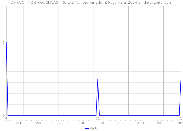 DP ROOFING & ROUGHCASTING LTD (United Kingdom) Page visits 2024 
