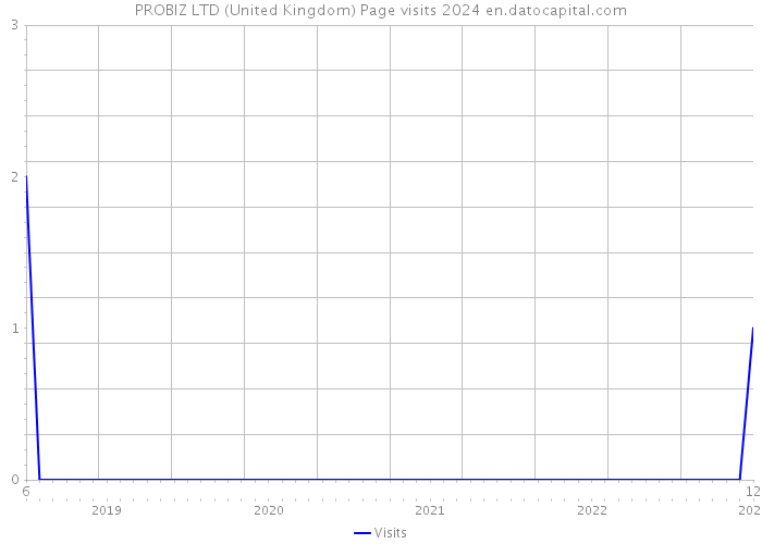 PROBIZ LTD (United Kingdom) Page visits 2024 