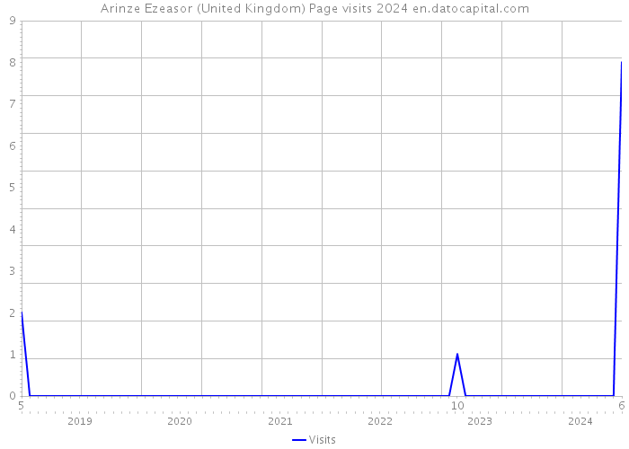 Arinze Ezeasor (United Kingdom) Page visits 2024 