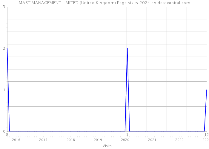 MAST MANAGEMENT LIMITED (United Kingdom) Page visits 2024 